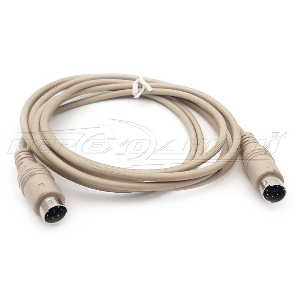 

Кабель 6 pin (ps/2) на 6 pin (ps/2) , в экране , 1.5 м, Черный