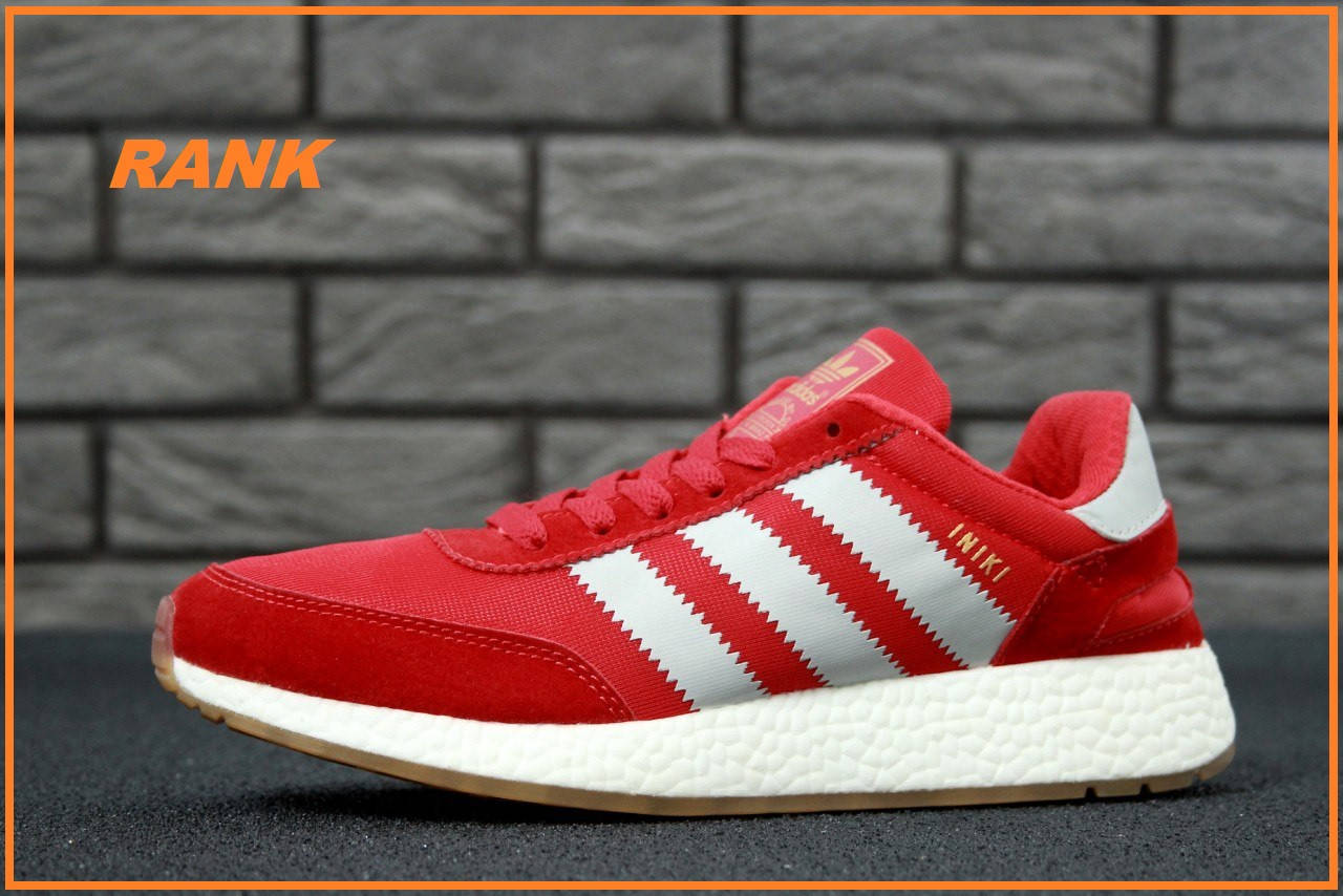

Кроссовки мужские Adidas Iniki Runner Red в стиле Адидас Иники красные, Красный