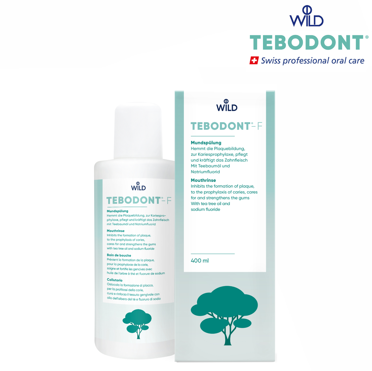 

Ополаскиватель TEBODONT-F з маслом чайного дерева (c фторидом) 400 мл