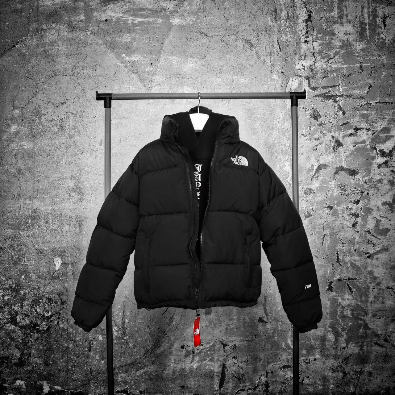 

Мужской стильный пуховик The North Face мужская курточка TNF 1в1 original чёрная