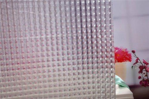 

Штора для ванной силиконовая 3Д эффект прозрачная, Белый