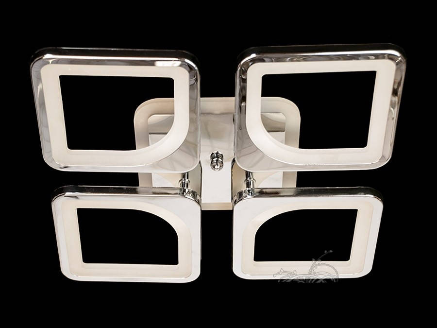 

Люстра с диммером и LED подсветкой, цвет хром 80W