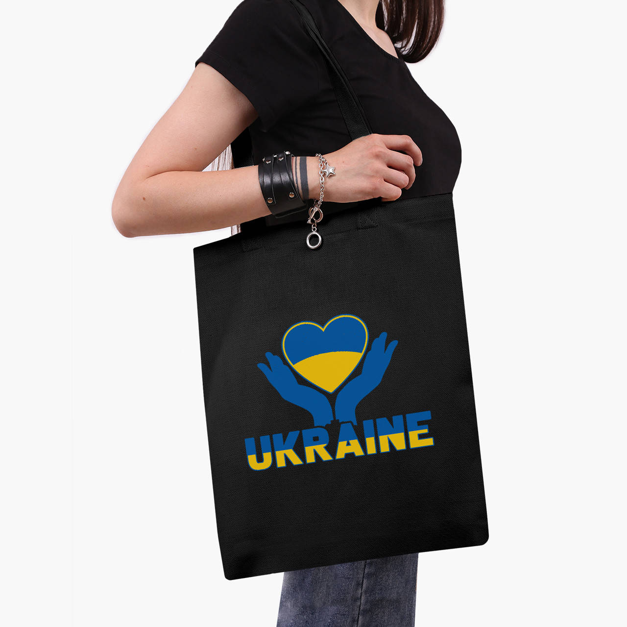 

Эко сумка Украина (Ukraine) (9227-3687-BK) черная классическая, Черный