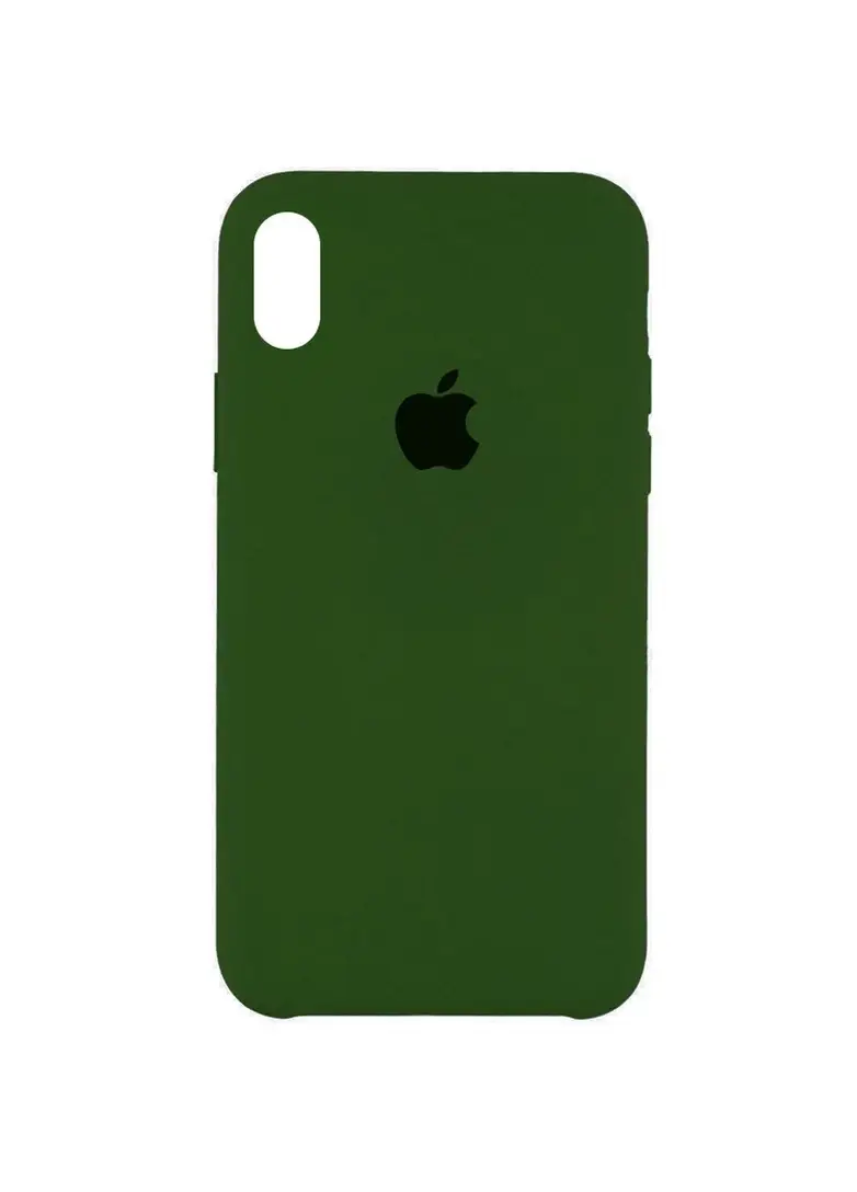 

Чехол Silicone Case iPhone X/Xs темно зеленый