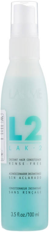 

ДВУХФАЗНЫЙ КОНДИЦИОНЕР ДЛЯ ВОЛОС LAKME LAK-2 INSTANT HAIR CONDITIONER RINSE-FREE 100мл.