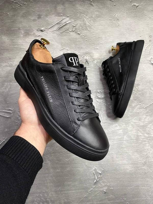 

Кроссовки кеды мужские кожаные Philipp Plein Sneaker, Черный