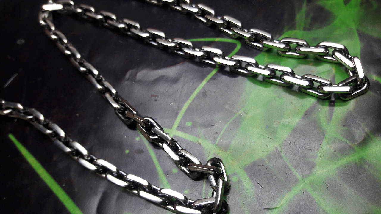 

Серебряная цепочка Якорь