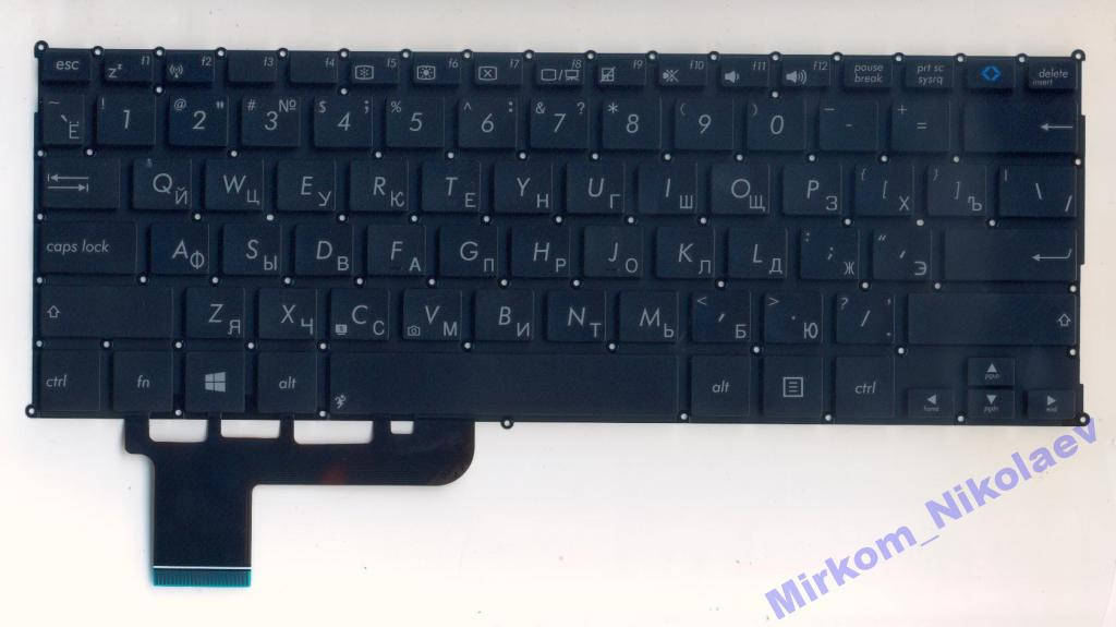 

Клавиатура для ноутбука Asus S200 S200E, Черный