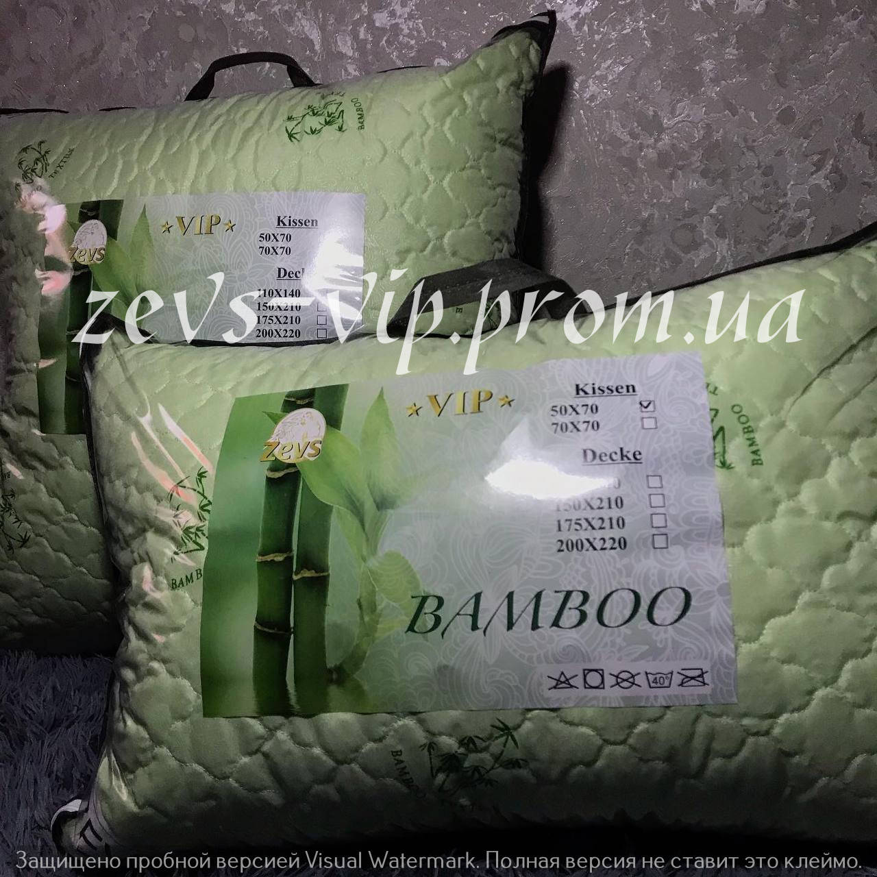 

Подушка бамбуковая Zevs 50х70, Зелёный