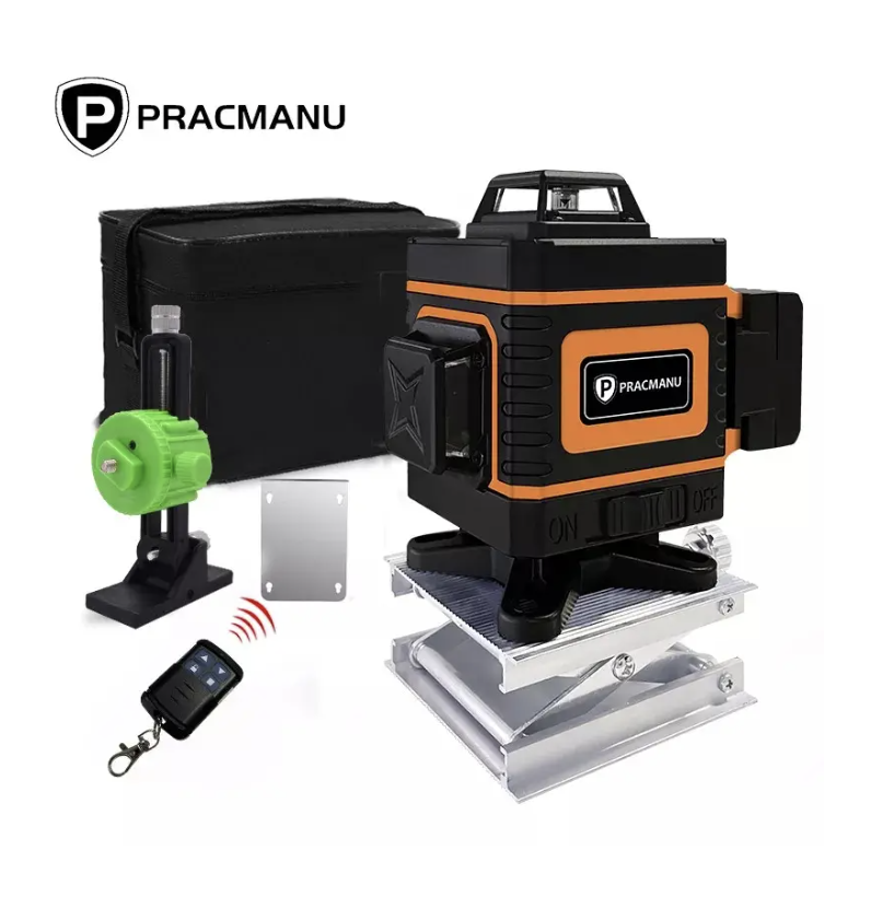 

Лазерный нивелир Pracmanu (Hilda) 4D-16 линий зеленый луч + Пульт