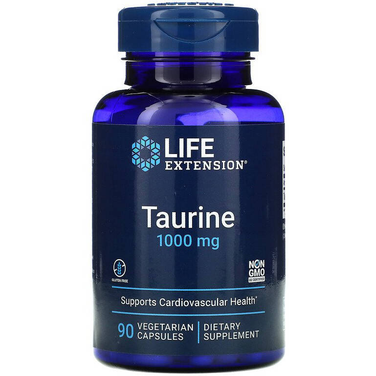 

Таурин Life Extension "Taurine" 1000 мг (90 капсул)