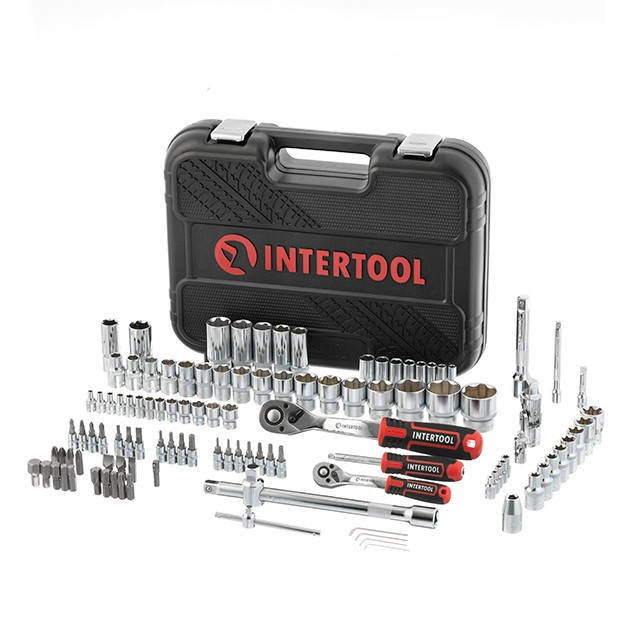 

Набор инструментов 1/2" & 1/4", 110 ед., SUPER LOCK STORM, Cr-V INTERTOOL ET-8110