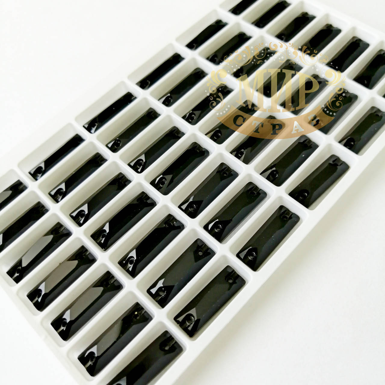 

Пришивные палочки, стекло Lux, 6x18мм, цвет Jet, 1шт