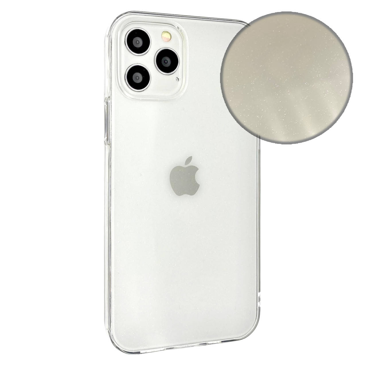 

Чехол-накладка Silicone Molan Cano Jelly Glitter Clear Case для Apple iPhone 12 / 12 Pro 6.1" (clear), Прозрачный