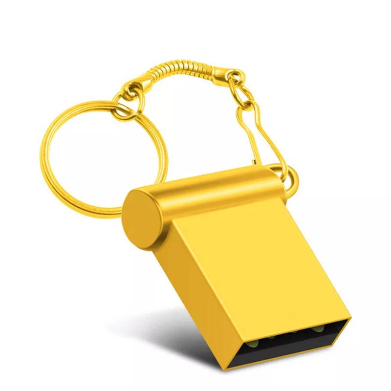 

USB Флешка металическая 32gb золотая, Золотистый