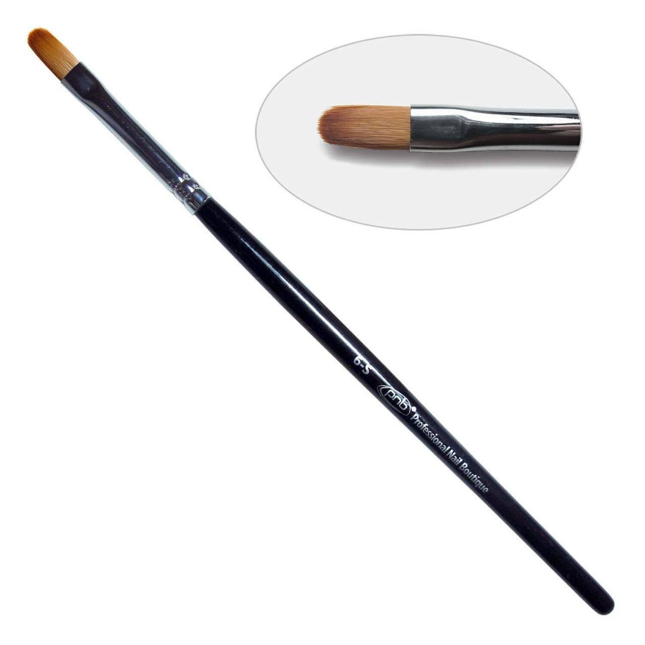 

Кисть для геля овальная 6-s PNB, нейлон/ Gel Brush oval 6-s, nylon 2G
