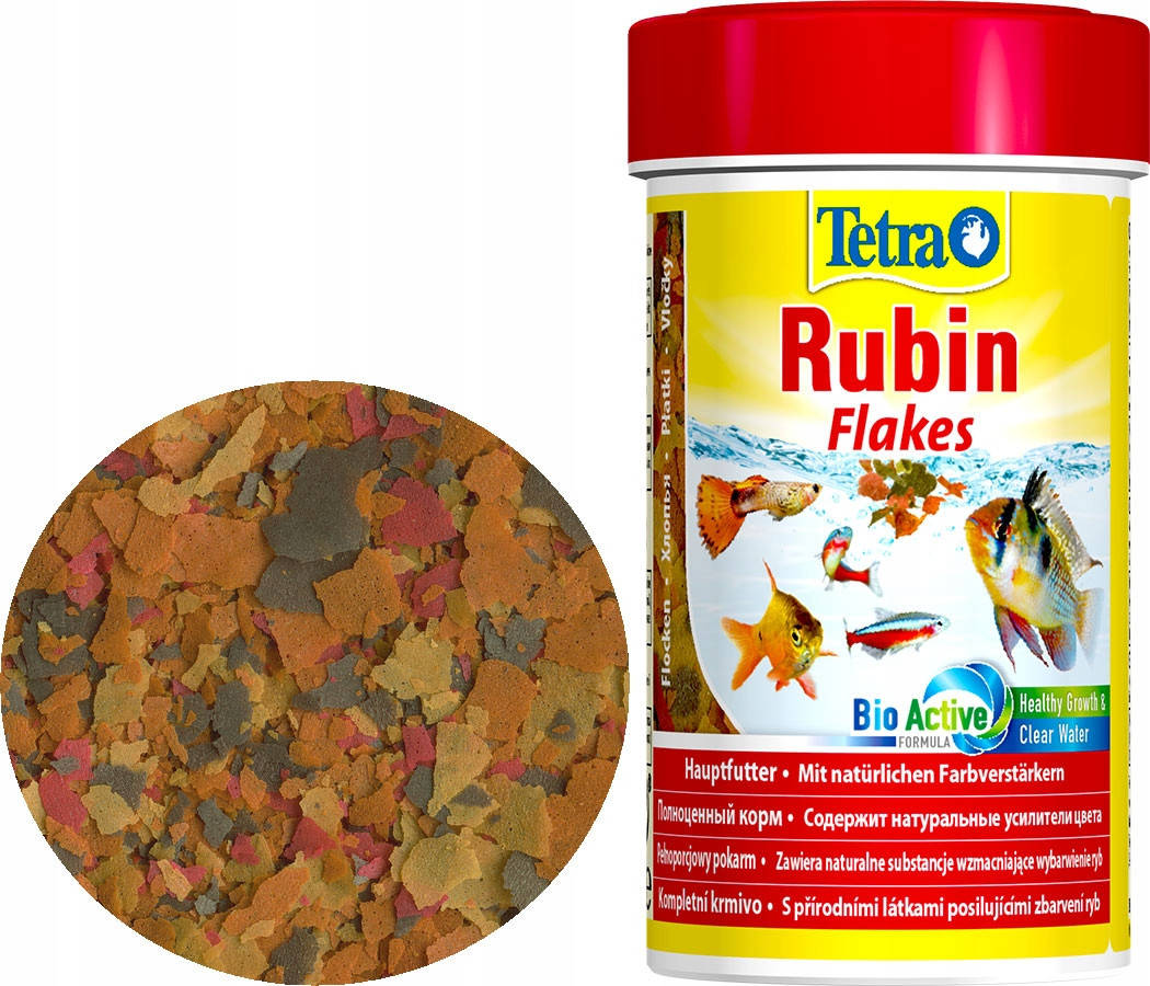 

Корм для аквариумных рыб хлопья для окраса Tetra Rubin Flakes