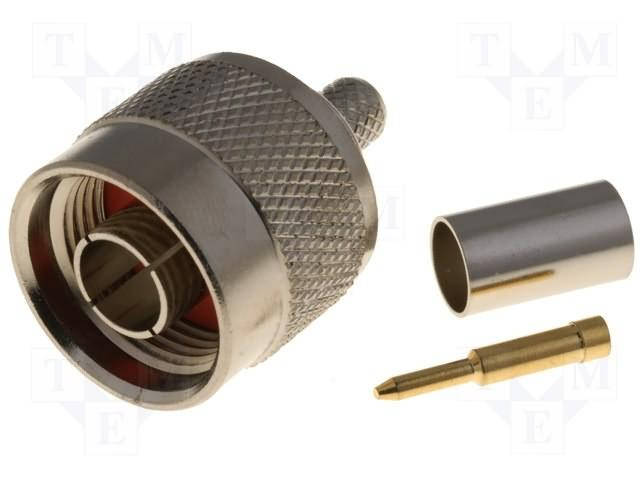 

NC-008 Plug; N; male; straight; H155; crimped; gold plated