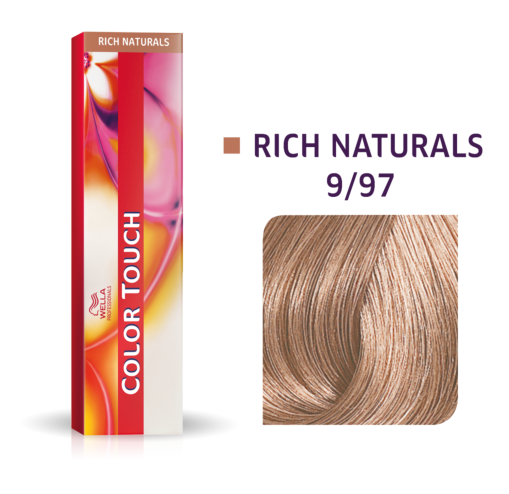 

Краска для волос Wella Color Touch безаммиачная 9/97 Очень светлый блондин сандрэ коричневый 60 мл