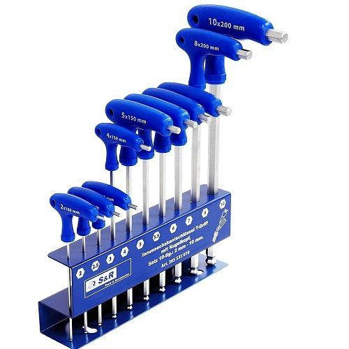 

Набор шестигранных ключей S&R HX 10 шт.