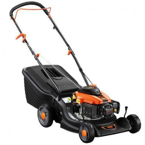 

Газонокосилка бензиновая для больших площадей Grunhelm A400, с травосборником 40 л и