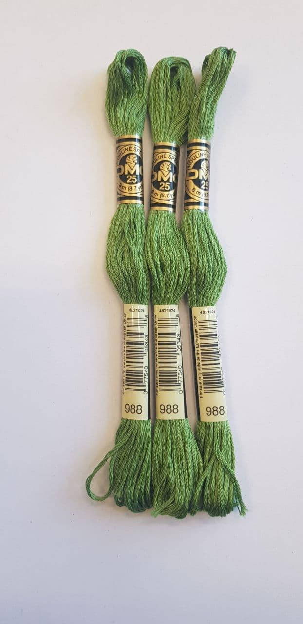 

Мулине ДМС, DMC (номер цвета-988), Разные цвета