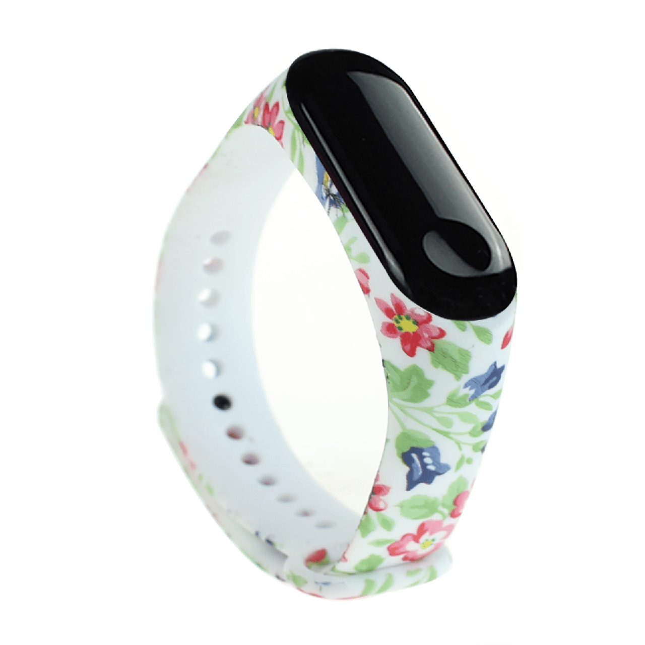 

Силиконовый ремешок MRK для фитнес браслета Xiaomi Mi Band 4/3 с рисунком Spring flowers (mrk21042029)