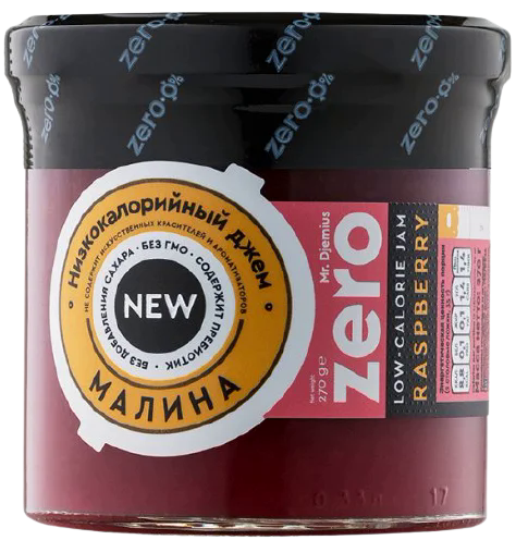 

Низкокалорийный джем Mr. Djemius ZERO Малина (270 мл)