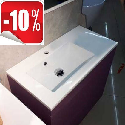 

Умывальник встраиваемый 700х400 Fancy Marble Josefine Slim 700 L/R, Белый