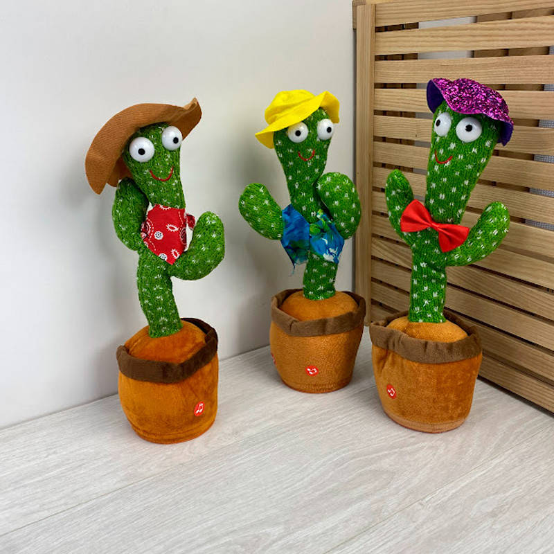 

Игрушка Танцующий кактус С 48587, муз., свет, англ.язык