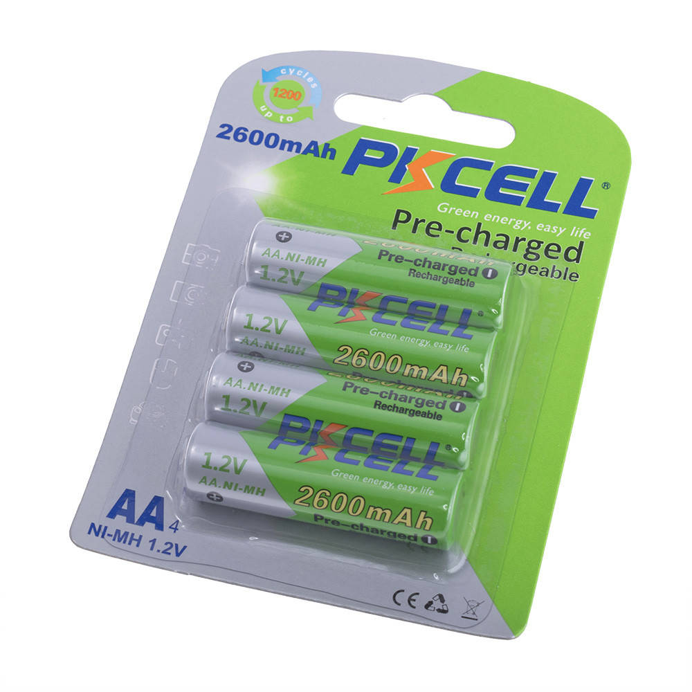

Аккумулятор PKCELL AA (1.2V, 2600mAh) NiMH Precharged PKCELL