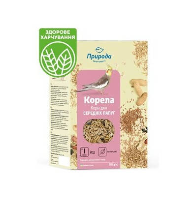 

Корм Корелла Йод для средних попугаев 500г Природа