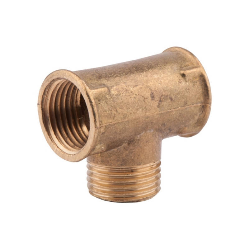 

Тройник латунный 1/2" ВН