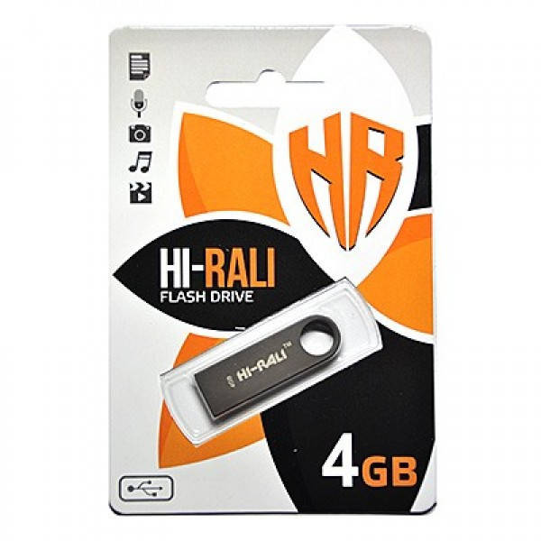 

Флеш-накопитель USB Hi-Rali 4GB Shuttle series Black, Черный