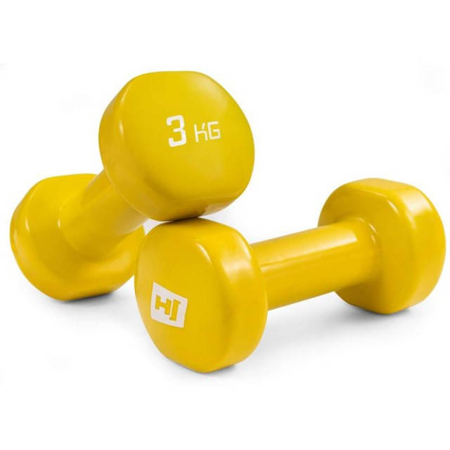 

Набір гантель вінілових круглих 2x3kg HS-V030DC