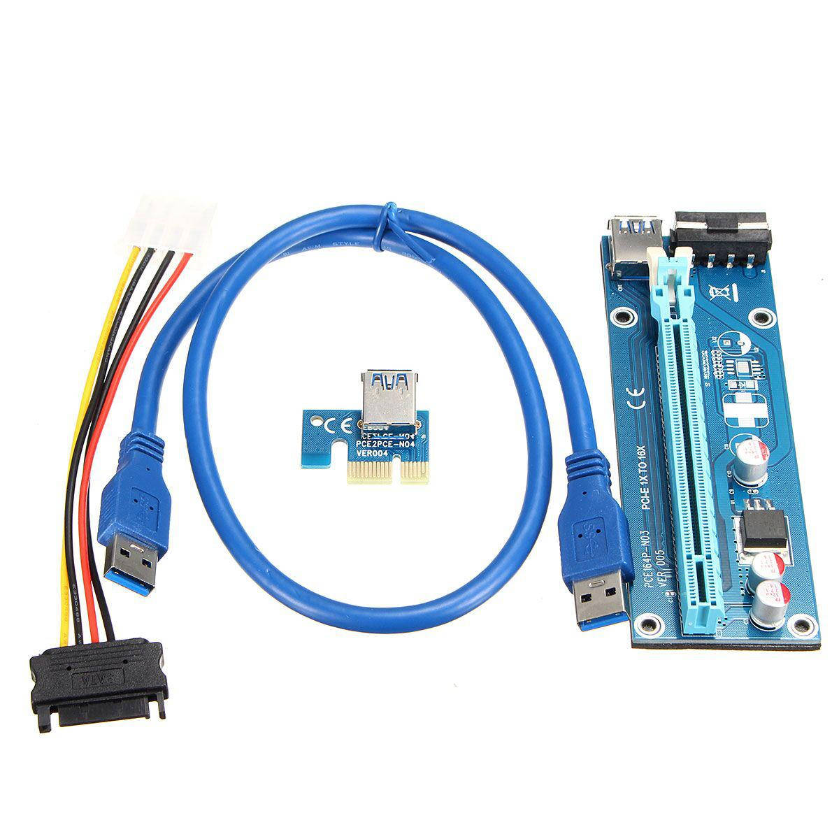 

Райзер, Riser PCI-E 1x to 16x 60см USB mining ver06