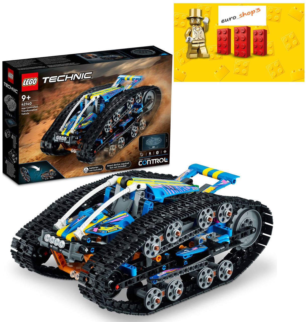 

LEGO Technic Автомобиль-оборотень, управляемый приложением 42140, Оранжевый