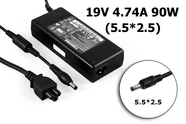 

Зарядное устройство сетевой адаптер для ноутбука Toshiba Satellite 19V 4.74A 90W 5.5*2.5