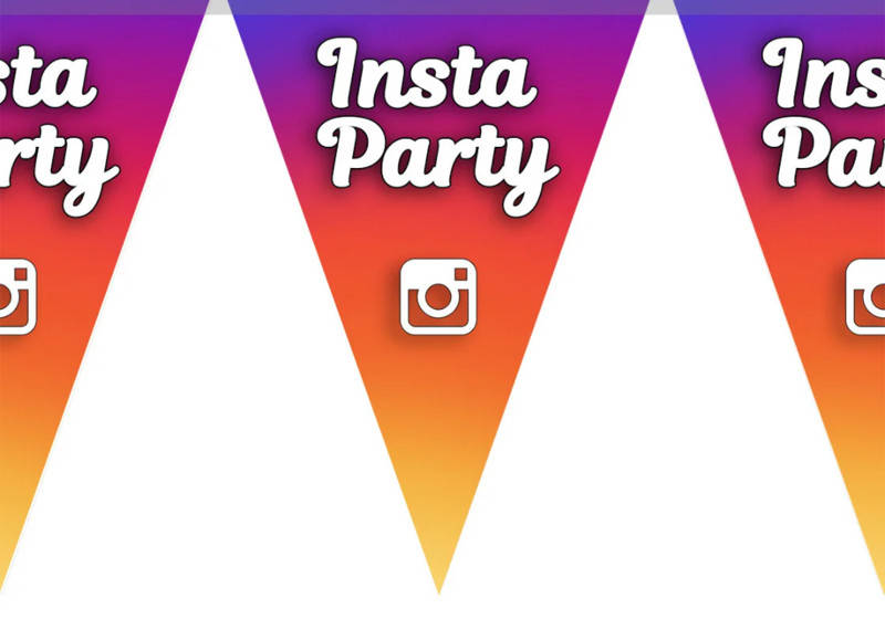 

Гирлянда треугольная Insta party