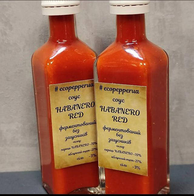 

Соус Хабанеро Красный Живой Ферментированный соус Ecopepper 65мл