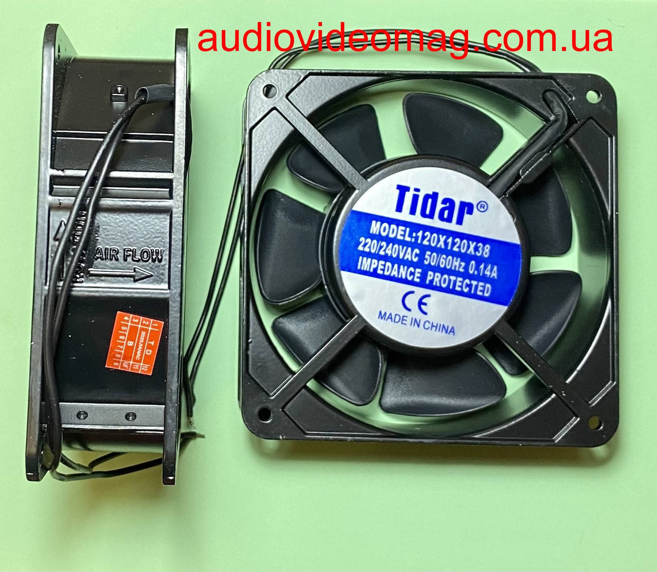 

Вентилятор (кулер) АС 220V 0.14A 120х120х38 мм, металлический корпус