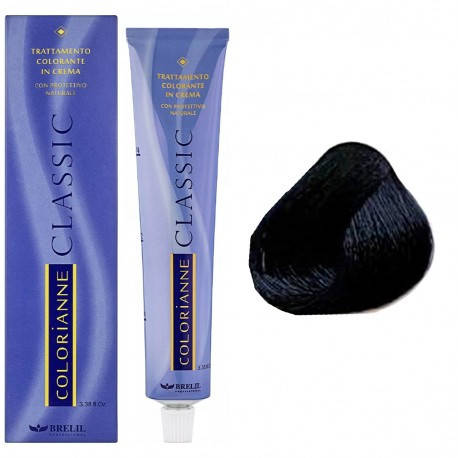 

Стойкая крем-краска для волос Brelil Colorianne 1.10 иссиня-черный 100 мл