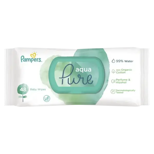 

Детские влажные салфетки Pampers Aqua Pure, 48 шт. памперс аква пьюр