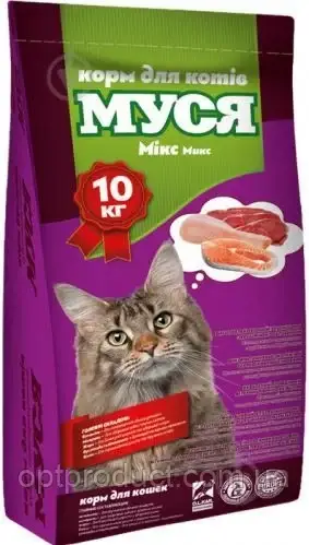 

Сухой корм для кошек Муся микс 10кг Украина