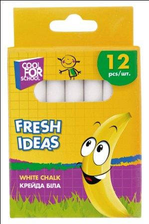 

Мел белый 12шт., Fresh Ideas Cool For School