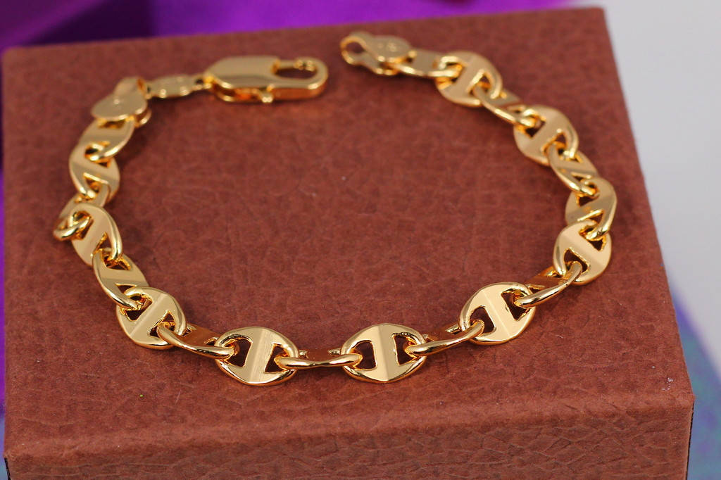 

Браслет Xuping Jewelry замочек 20 см 7 мм золотистый