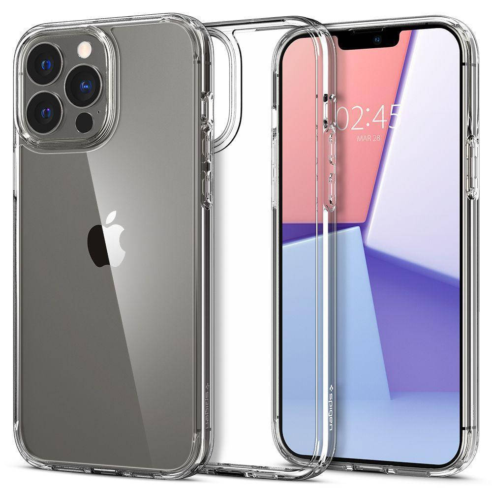 

Чехол Spigen Ultra Hybrid для iPhone 13 Pro Crystal Clear (ACS03261), Прозрачный