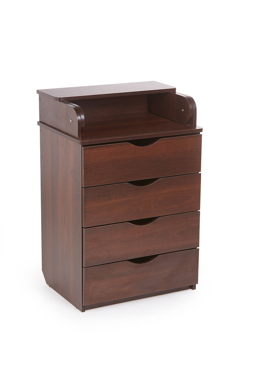 

Детский пеленальный комод Deson (KOMOD60) столик пеленатор 4 выдвижных ящика съемный блок Орех