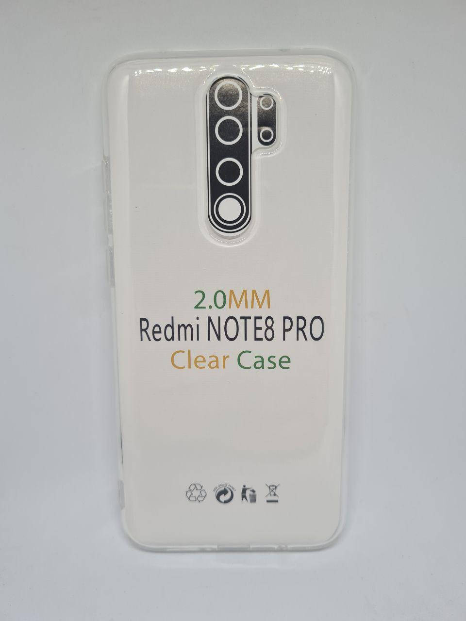 

Прозрачный силиконовый чехол 2 мм. для Xiaomi Redmi Note 8 Pro