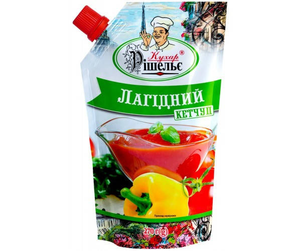

Кетчуп Лагідний 270 г «Кухар Рішельє»